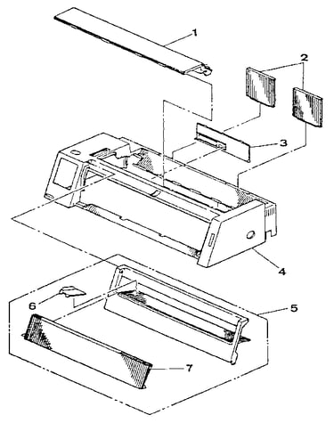 Figure 8-7. 2381 printer assembly 2