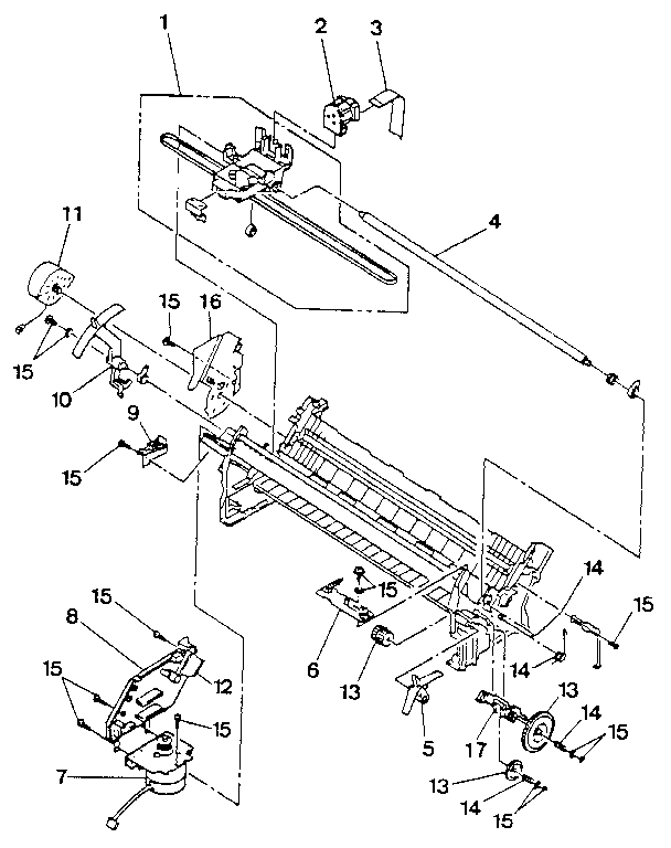 FIGURE 8-8. 2381 PRINTER ASSEMBLY 3