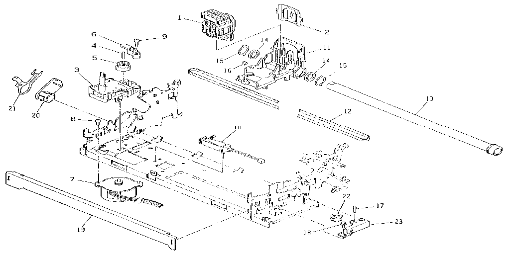 Drawing no.2 mechanism unit (carriage & ribbon feed)