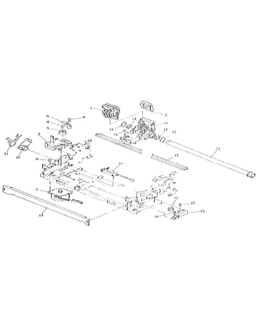 Drawing no.2 mechanism unit (carriage & ribbon feed)