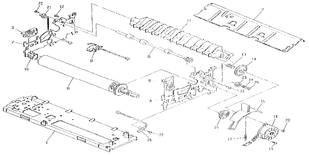 Drawing no.3 mechanism unit (paper feed)