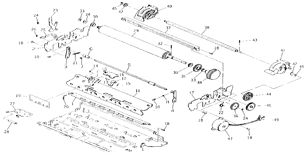 Msp20 paper feed mechanism