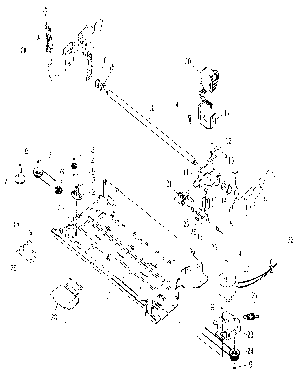 Msp10 carriage mechanism