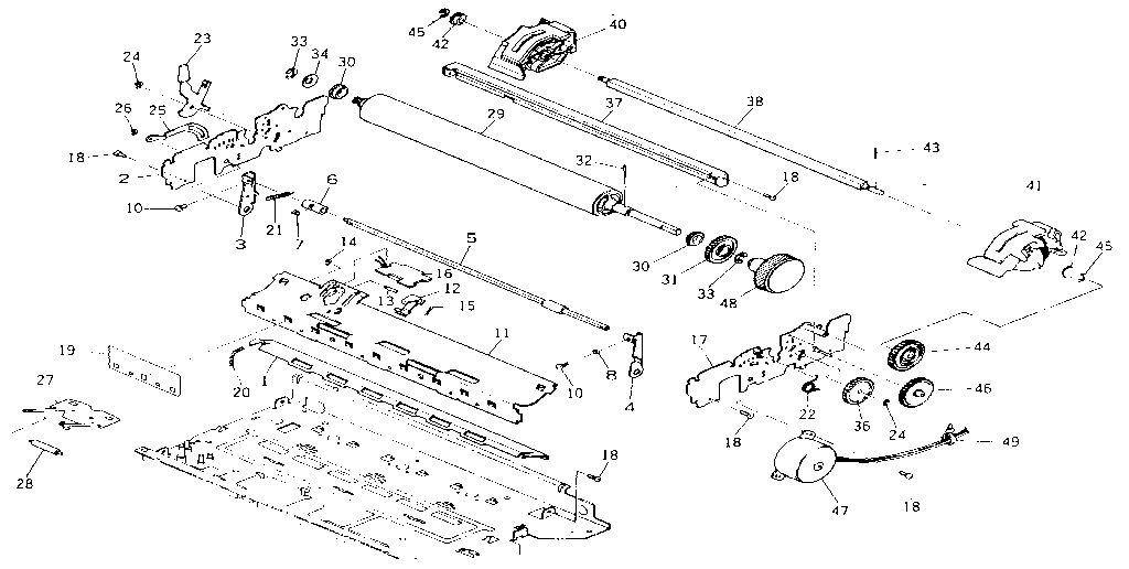 Msp10 paper feed mechanism