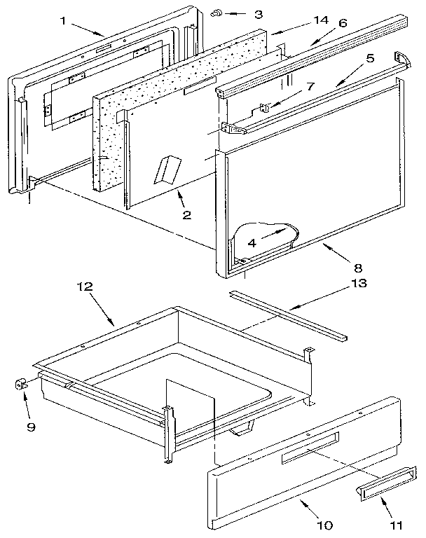 Door and drawer
