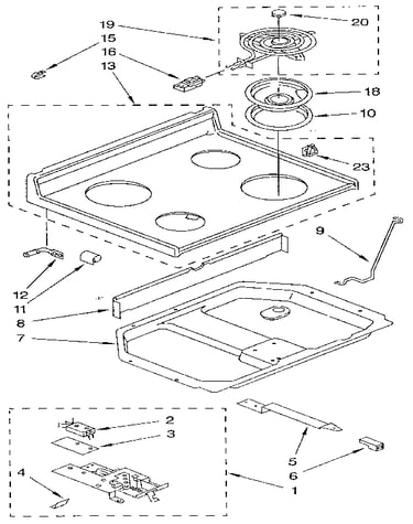 Cooktop parts