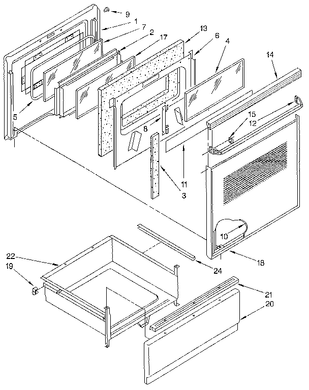 Door and drawer