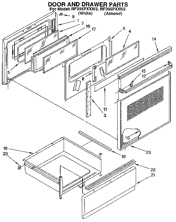 Door and drawer
