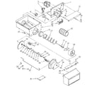 Kenmore 1069515751 motor and ice container diagram