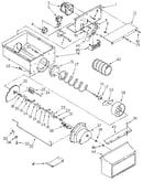 Motor and ice container
