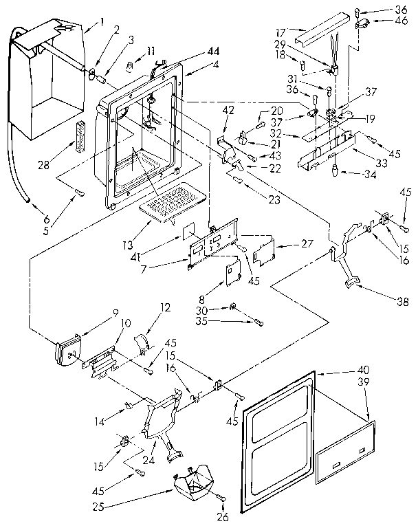 Dispenser front