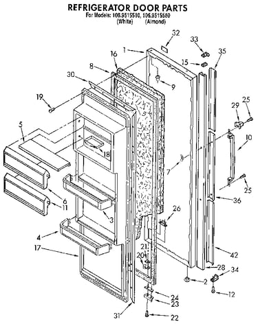 Refrigerator door