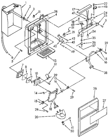 Dispenser front parts