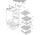 Kenmore 1068490285 refrigerator liner diagram