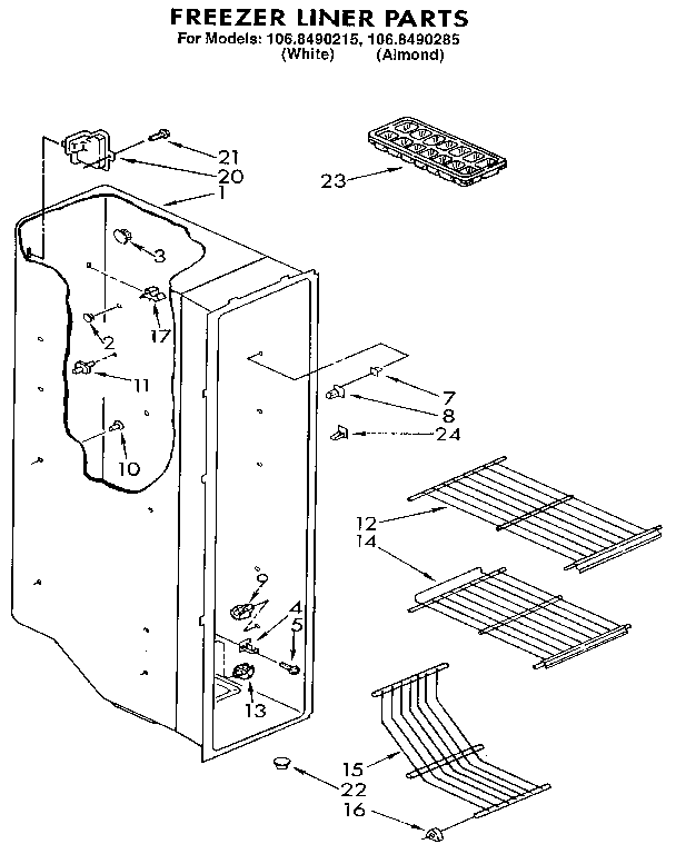 Freezer liner