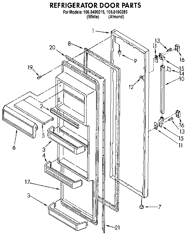 Refrigerator door