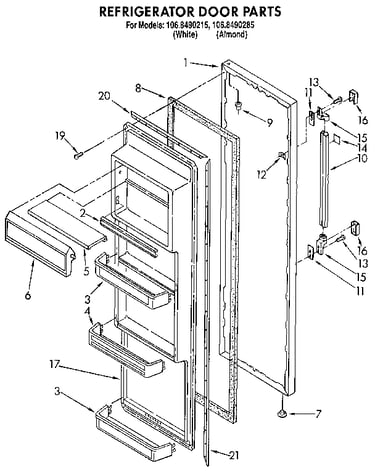 Refrigerator door