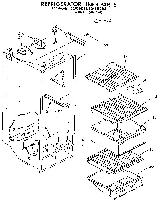 Refrigerator liner