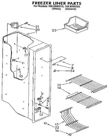 Freezer liner
