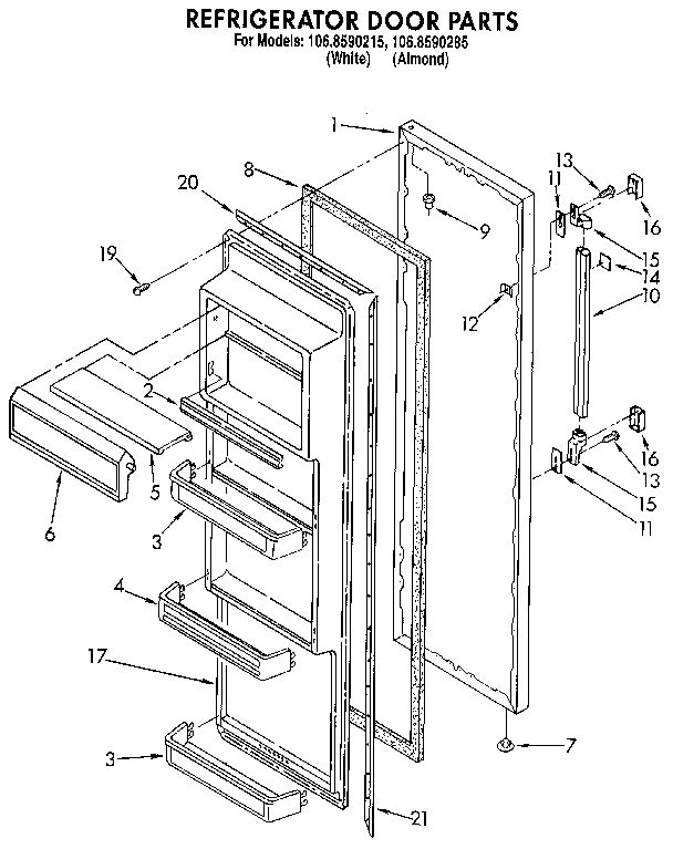 Refrigerator door