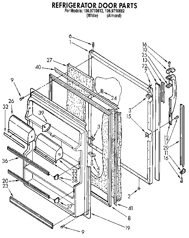 Refrigerator door