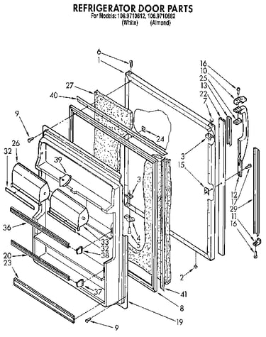 Refrigerator door