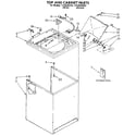 Kenmore 11092284100 top and cabinet diagram