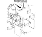 Kenmore 11084870110 rear and side panel diagram