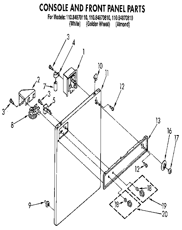 CONSOLE AND FRONT PANEL