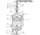 Kenmore 11084870110 tub and basket diagram