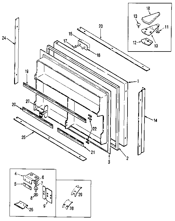 Freezer door