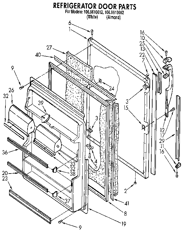 Refrigerator door