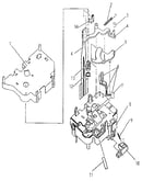 Carrier top, print head, and ribbon sensor