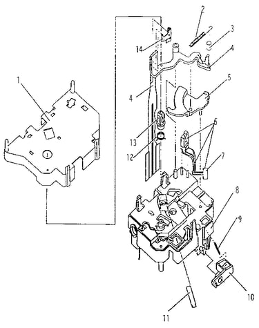 Carrier top, print head, and ribbon sensor