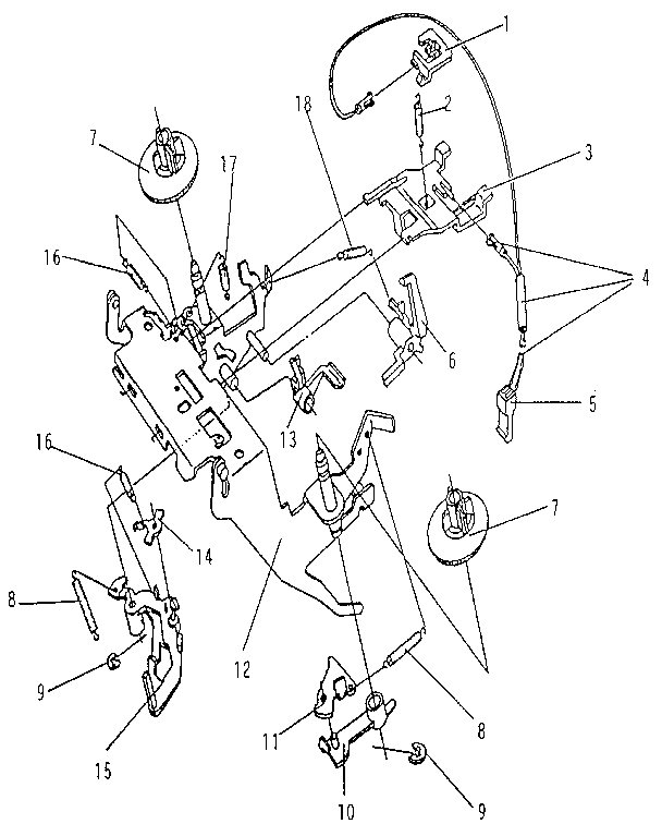 Ribbon cassette & correction cassette mechanism