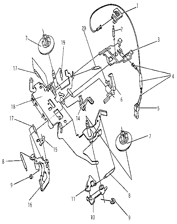 Ribbon cassette & correction cassette mechanism