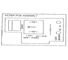 Sears 16153512950 filter pcb assembly diagram