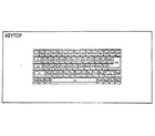 Sears 16153511950 keytop & keyboard mechanism diagram