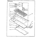 Sears 16153511950 keytop & keyboard mechanism diagram