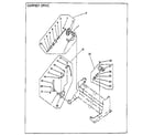 Sears 16153511950 carrier drive & carrier frame mechanism diagram