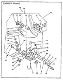 Carrier drive & carrier frame mechanism