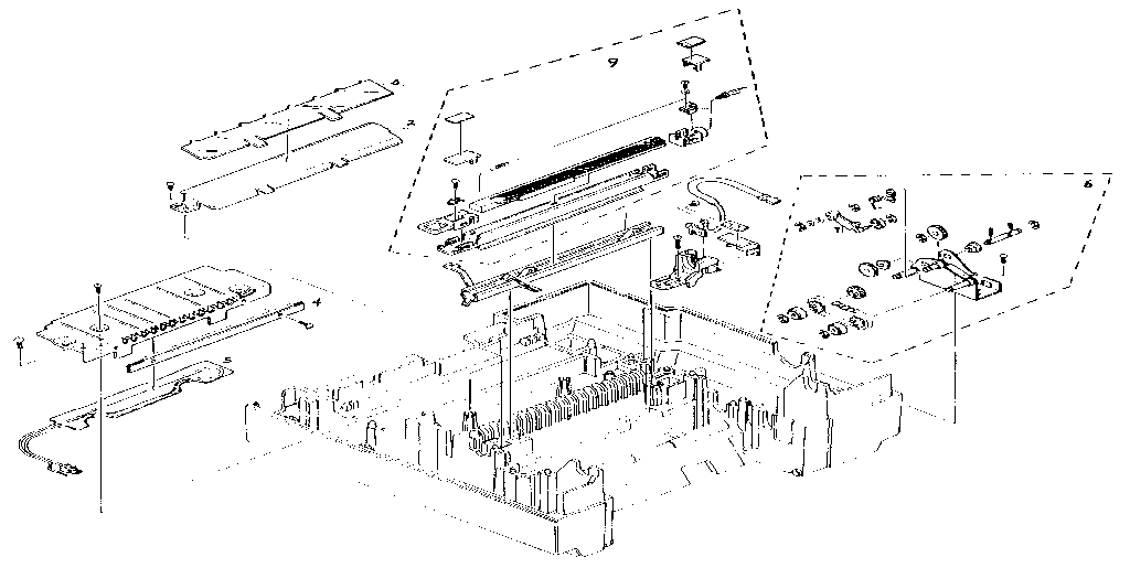Figure 10, transfer charger and paper guides