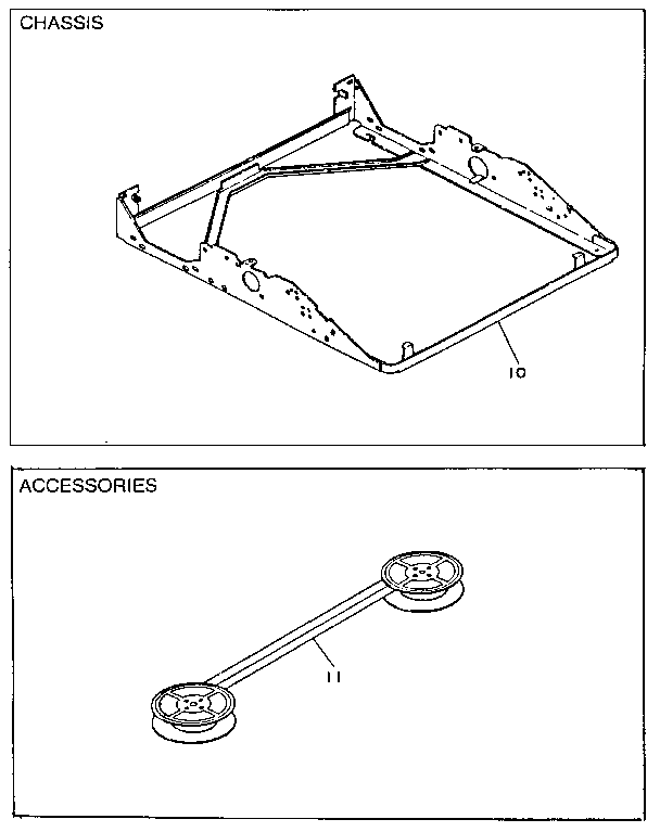 Housing, chassis and accessories