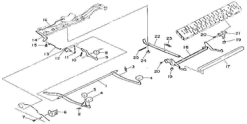Space, shift and back mechanism