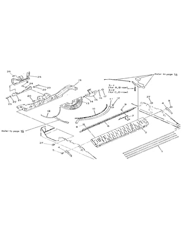 Segment and key lever holder mechanism
