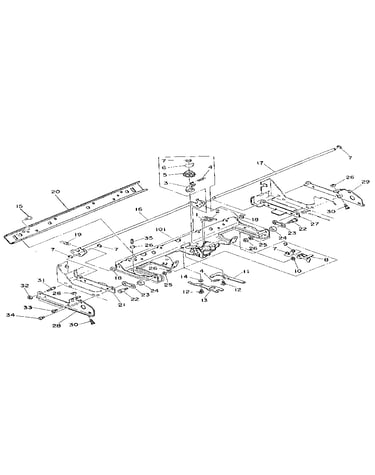 Carriage base and excapement mechanism