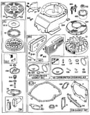 Rewind starter, blower housing, gasket set