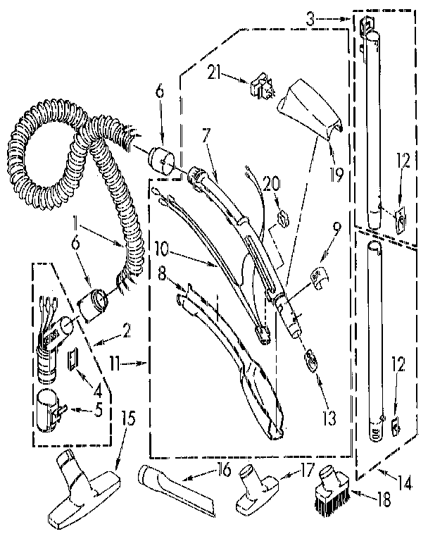 Hose and attachment