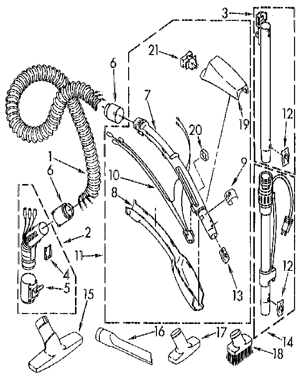 Hose and attachment
