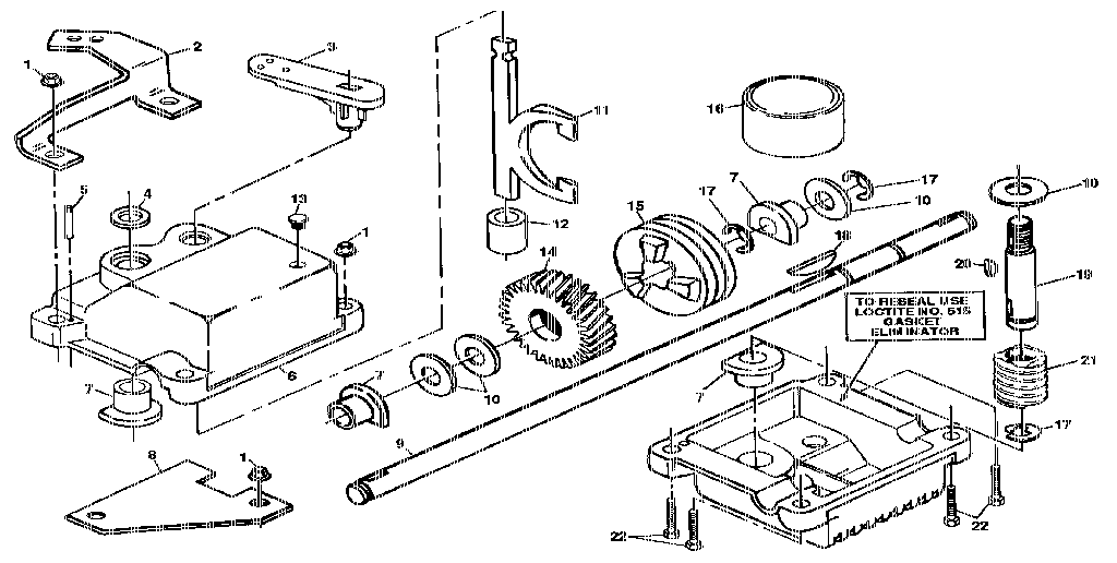 Gear case assembly